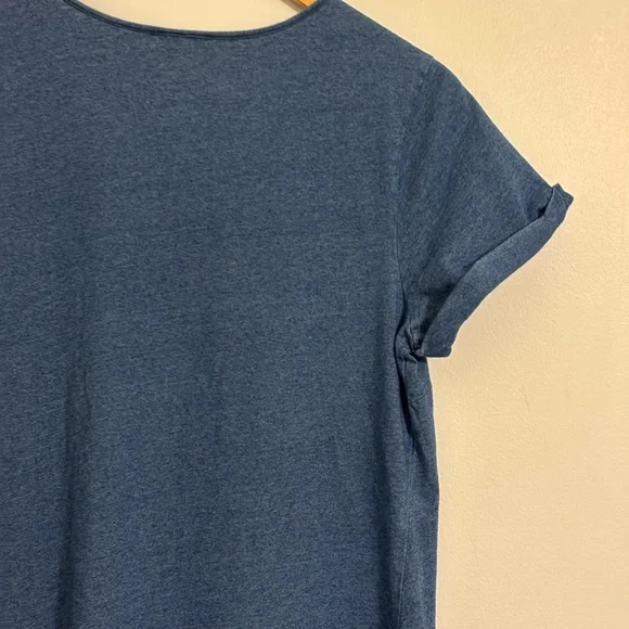 Anthropologie HOLDING HORSES Twist Front Dress Blue Size L - Picture 8 of 13